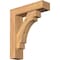Ekena Millwork Merced Block Smooth Bracket w/ Offset Brace, Western Red Cedar, 5 1/2"W x 20"D x 24"H BKT0604X20X24MRC05SWR - alternate 1
